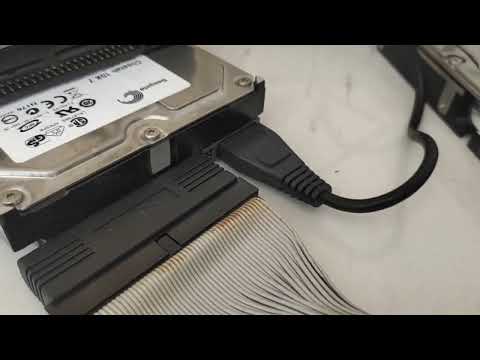 Adaptec USB to SCSI tested with 50 68 80pin hard disk in 2024