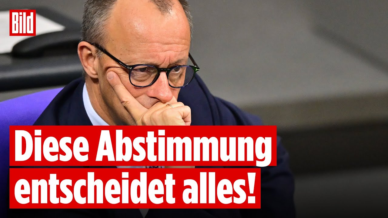 🔴 Abstimmung im Bundestag: Heute geht es für Merz um alles – nicht nur die Rente | BILD LIVE