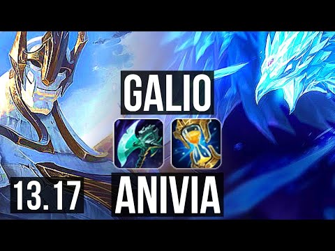 GALIO vs ANIVIA (MID) | 4/1/11, 400+ games, 900K mastery | EUW Master | 13.17