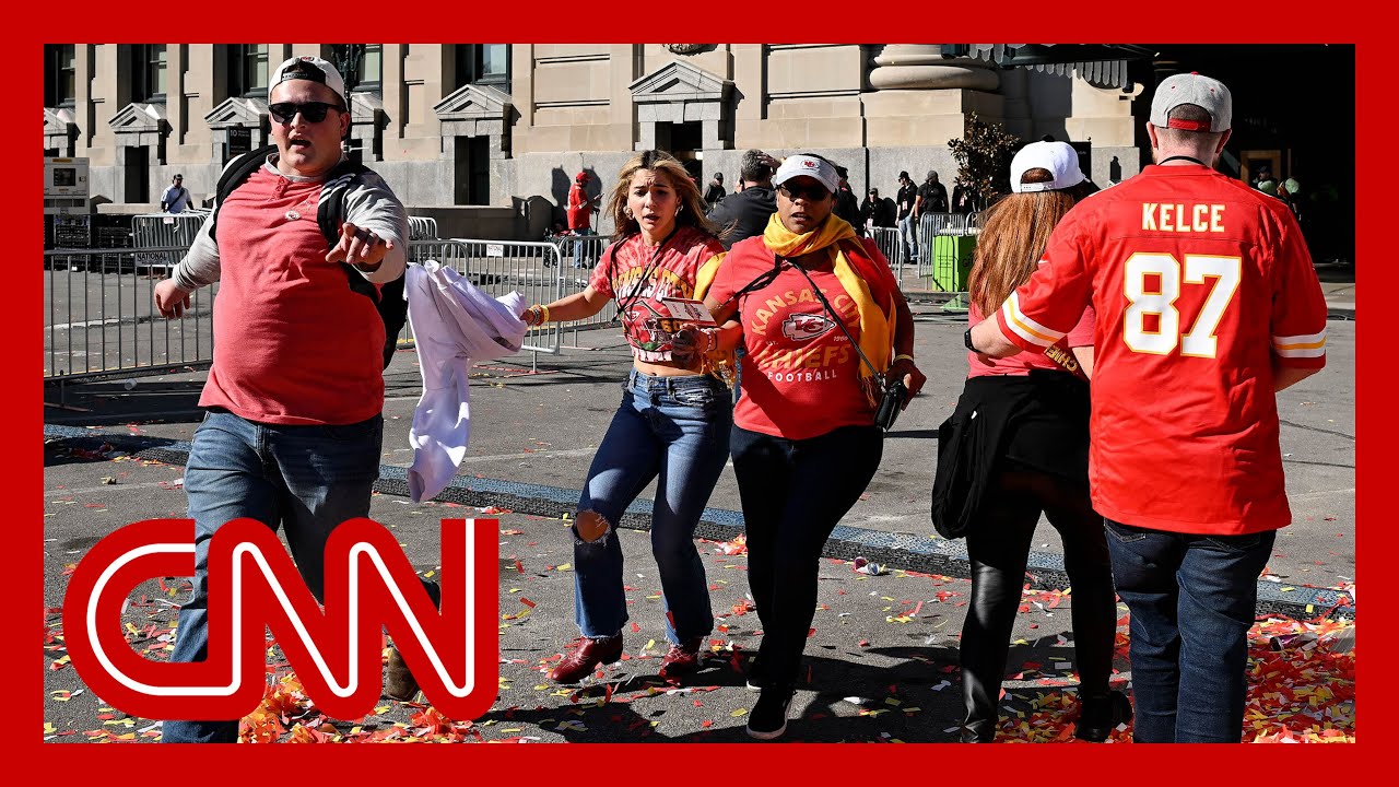 Video shows the scene after shooting near Chiefs parade