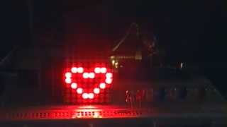 Arduino Project #14: I Love You 8x8 LED Matrix