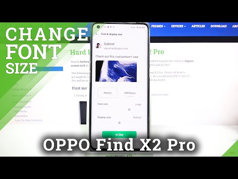 How to Change Font Size in OPPO Find X2 Pro – Adjust Font Size