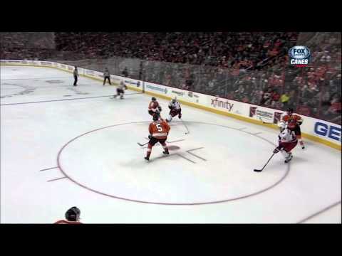 Jeff Skinner goal Feb 9 2013 Carolina Hurricanes vs Philadelphia Flyers NHL Hockey