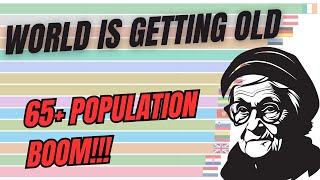 Global Population Age 65+ Rising Fast | Bar Chart Race (1950–2023)