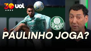 PALMEIRAS: PAULINHO TEM MUITA CHANCE DE JOGAR QUINTA, MAS AINDA RESTAM DOIS TREINOS, DIZ PVC