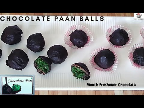 Chocolate Paan Recipe-How To Make Chocolate Pann-Chocolate Pan Balls-Homemade Meetha Pan Recipe.