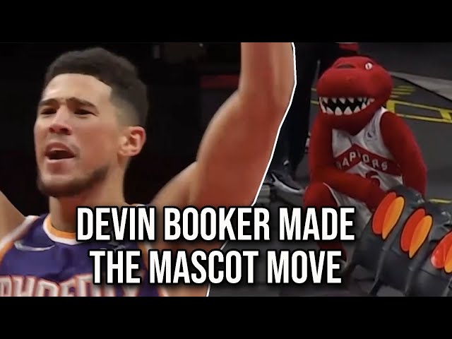 Devin Booker kicks mascot to the corner, a breakdown