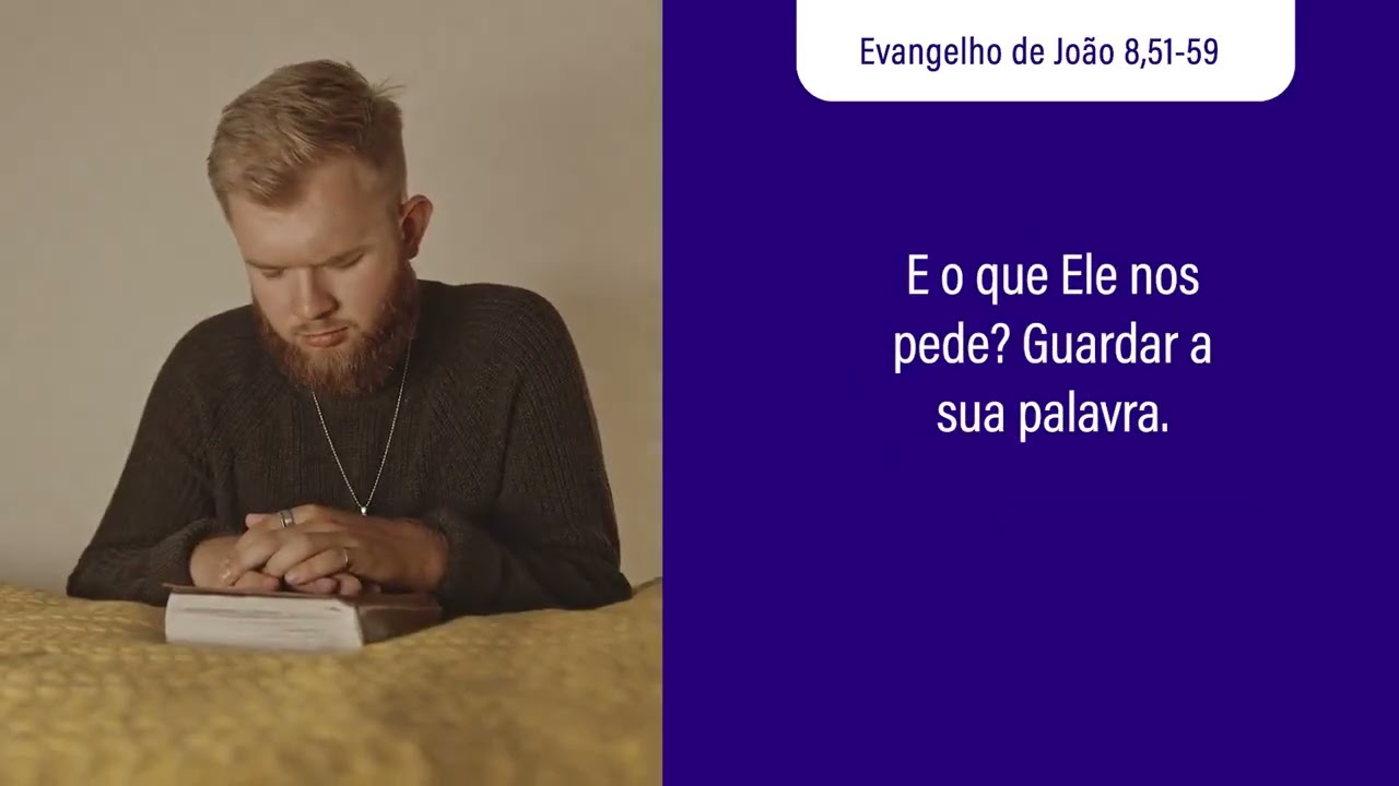 Jesus nos revela que pela sua Palavra entramos em comunhão com o próprio Deus...👇🏻 #EvangelhodeHoje