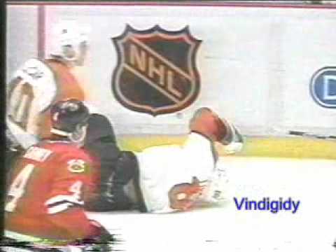 Chelios - Lindros 2/25/96