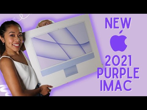 2021 Apple Purple M1 iMac Unboxing & First Impressions