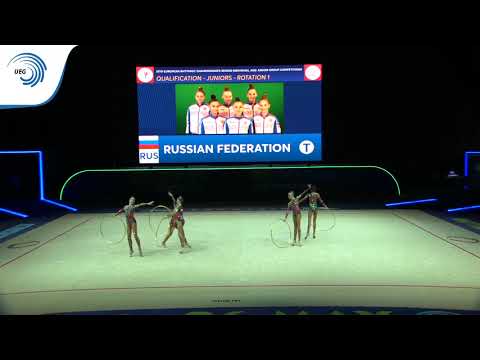 Russia - 2019 Rhythmic Gymnastics Europeans, junior groups 5 hoops qualification