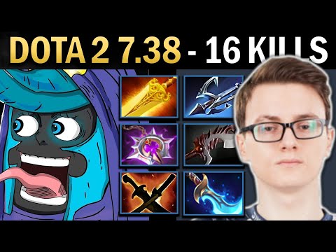 Abaddon Gameplay Miracle with 16 Kills and Radiance - Dota 7.38