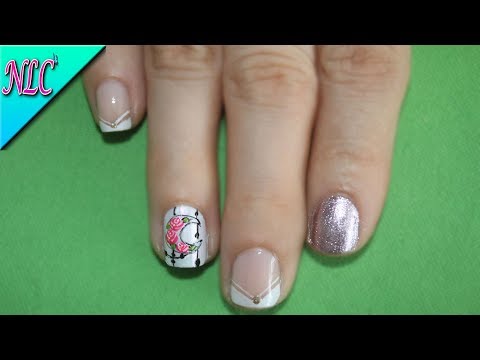DECORACIÓN DE UÑAS LUNA Y ROSAS♥ – ROSES NAIL ART – MOON NAIL ART – NLC