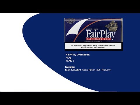 FairPlay Tütentabak Vorstellung