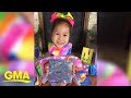 Girl born without arms makes paintings all by herself | GMA Digital