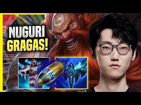 NUGURI DOMINATING WITH GRAGAS! - Nuguri Plays Gragas SUPPORT vs Lulu! | Season 2022
