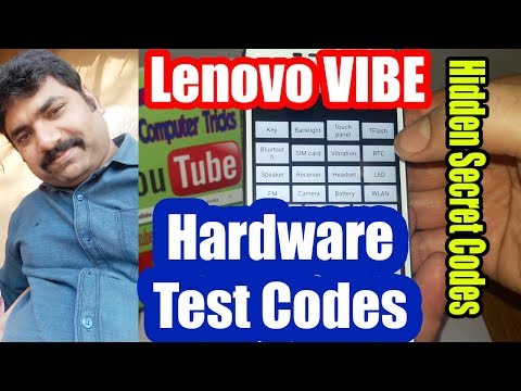 Lenovo VIBE P1ma40 Hardware Test Codes - Lenovo Hidden Menu Secret Codes