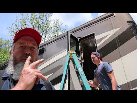 Hillbilly RV Repair - Frameless Window Remove and Replace