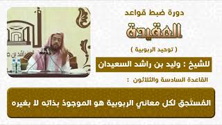 صورة المستحق لكل معاني الربوبية هو الموجود بذاته لا بغيره