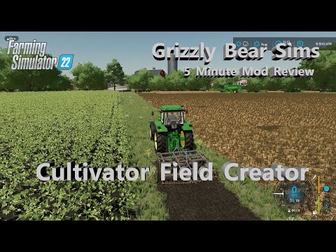 Farming Simulator 22 ᴴᴰ Cultivator Field Creator Mod by Wopster 🚜 A GBS 5 Minute Mod Review