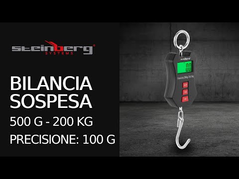 Video - Bilancia sospesa - 200 kg / 100 g - LCD