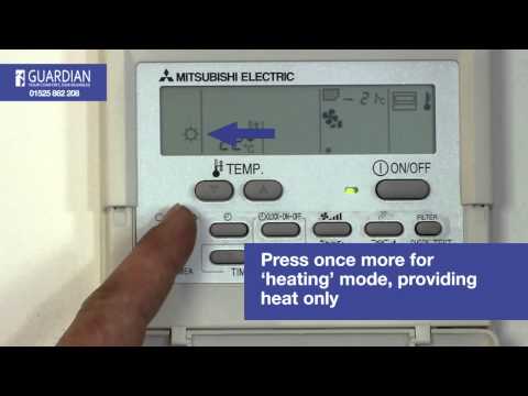 mitsubishi thermostat electric unlock