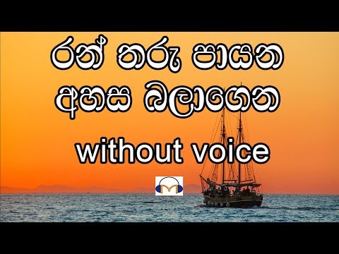 Ran Tharu Payana Karaoke (without voice) රන් තරු පායන අහස බලාගෙන