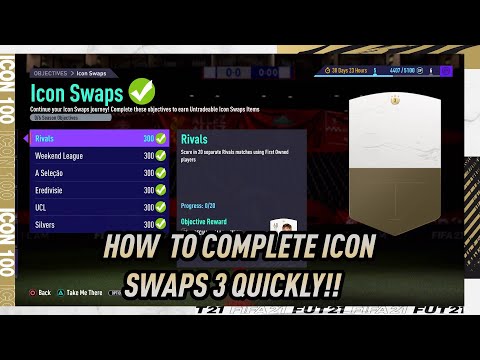 HOW TO COMPLETE ICON SWAPS 3 OBJECTIVES QUICKLY!! - FIFA 21 Ultimate Team