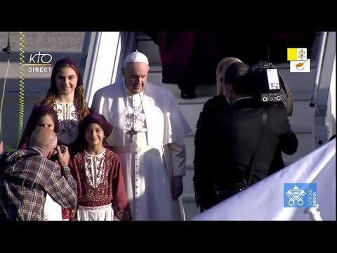 Accueil officiel du pape François à Chypre