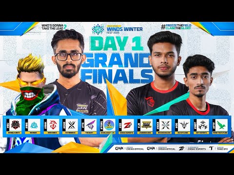 [🔴LIVE ] DAY×1 WINDS WINTER FEST | GRAND FINAL | CREWX OFFICIAL