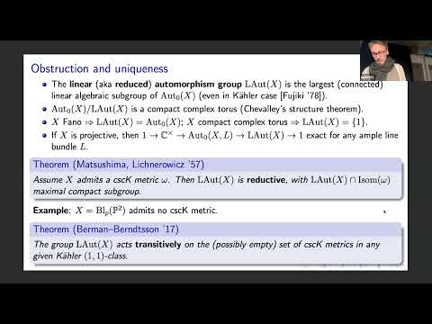 Sebastien Boucksom "On the Yau–Tian–Donaldson conjecture 2" (joint with M. Jonsson)