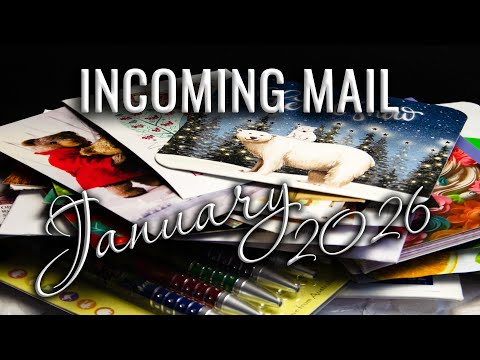 Welcome to my January 2026 Mailbox | #25 | Postcards, envelopes, and adorable gifts | POSTCROSSING