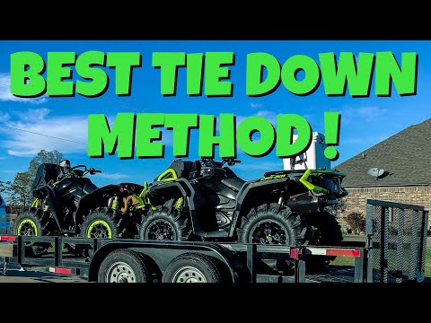BEST AND QUICKEST WAY TO PROPERLY TIE DOWN YOUR ATV OR SIDE BY SIDE - Erickson Wheel Chock System