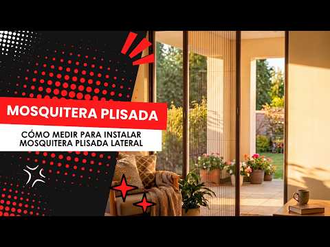 Cómo medir para cualquier mosquitera plisada lateral para puerta