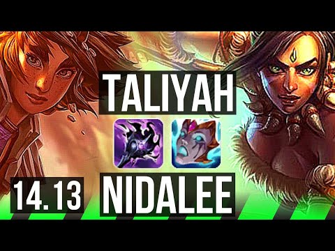 TALIYAH vs NIDALEE (JGL) | 7/0/13, Rank 4 Taliyah, Rank 9, Godlike | BR Challenger | 14.13