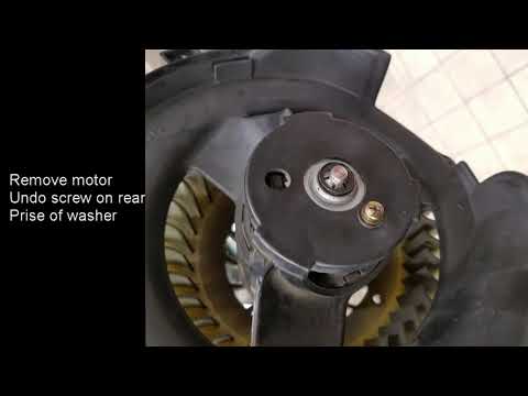 Mercedes W126 560 SEC heater fan motor removal