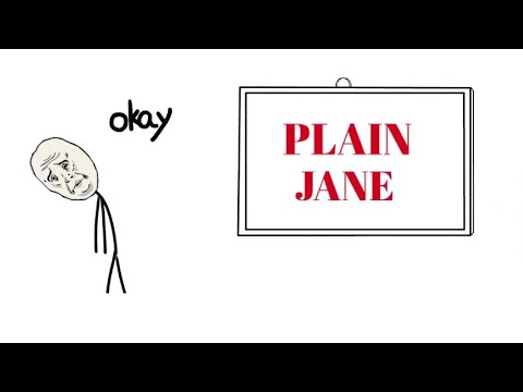 English Tutor Nick P Noun Phrase (351) Plain Jane - Origin - Animated