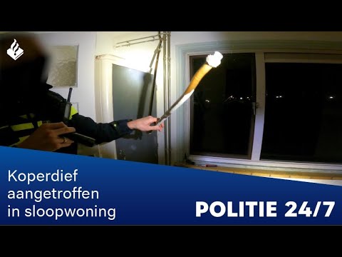 Koperdief aangetroffen in sloopwoning | POLITIE 24/7