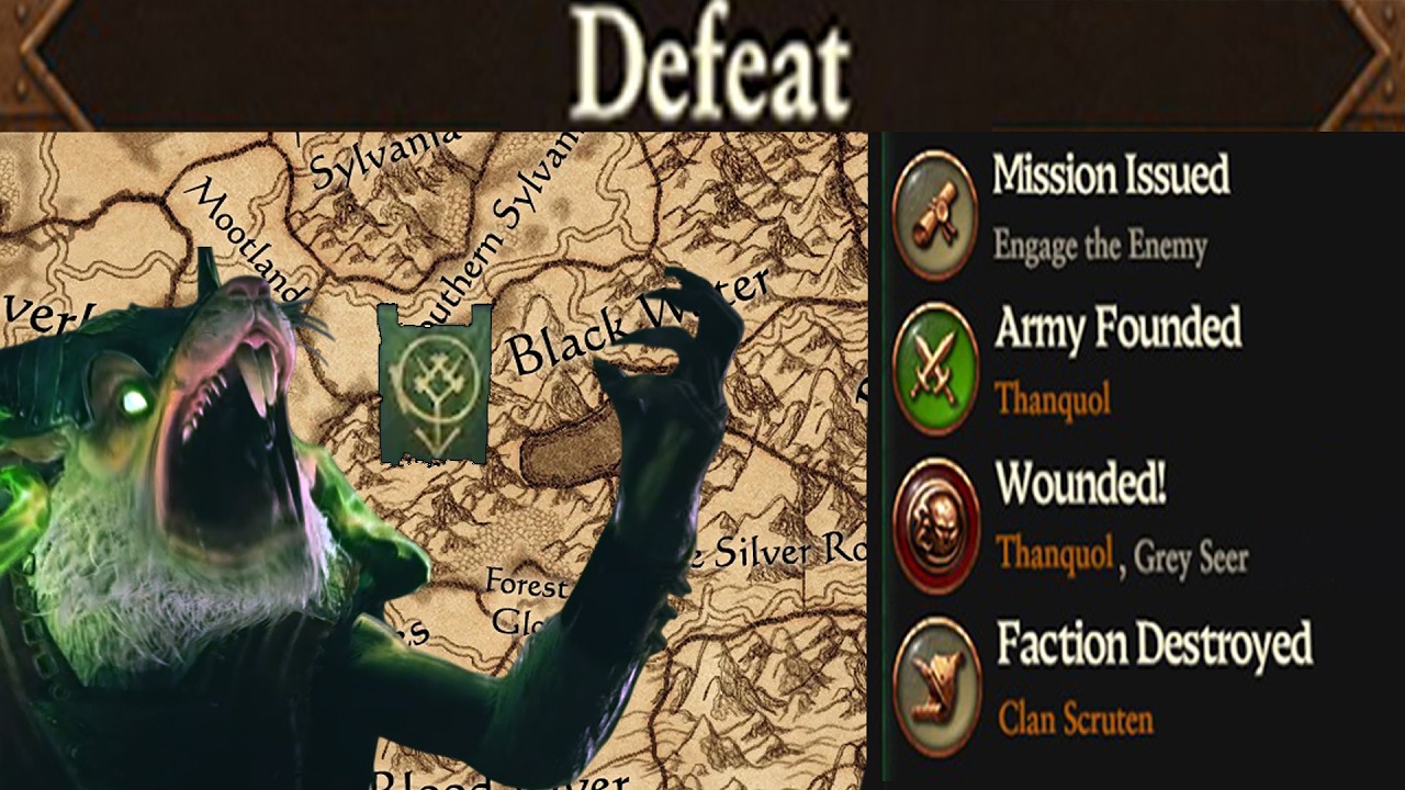 Thanquol Chose Very Wrong Starting Position in Immortal Empires that His Campaign is DOOMED in Turn1