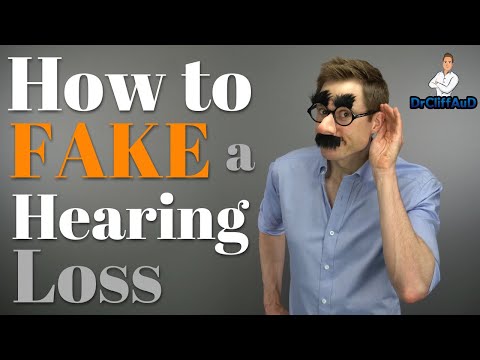 How to FAKE a Hearing Loss During A Hearing Test
