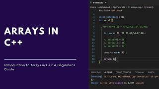 Introduction to Arrays in C++ | C++ Tutorials for Beginners #14
