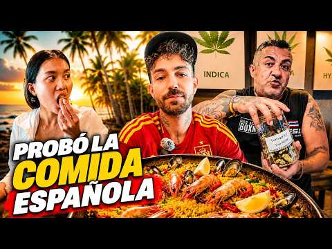 Mi novia TAILANDESA PRUEBA la COMIDA ESPAÑOLA por primera vez | Hua Hin, Tailandia EP3 🥘🇹🇭