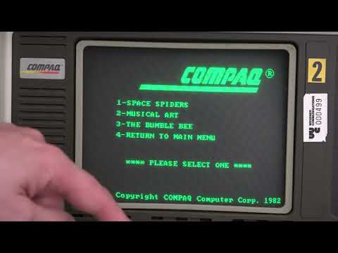 Compaq Portable demonstration program - The Computer Archive