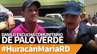 Danilo escucha comunitario de Palo Verde