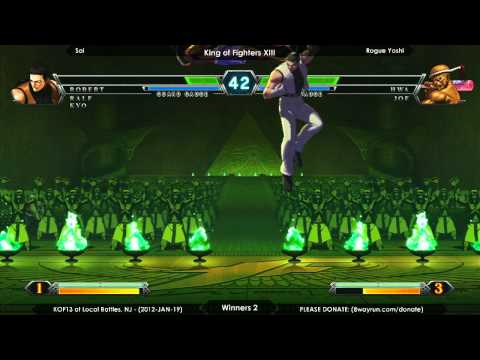 LB KOFXIII #01 - W2 - Sai VS Rogue Yoshi