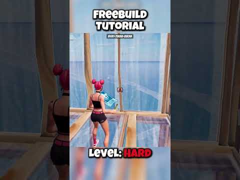 Freebuild Tutorial | Level Hard #fortnite #fortnite #freebuild #retake #tutorial #practice #kbm