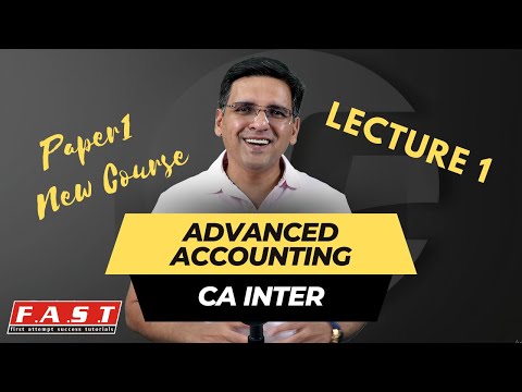 CA Inter - Paper 1 | Adv. Accounting | REGULAR BATCH | PEN DRIVE