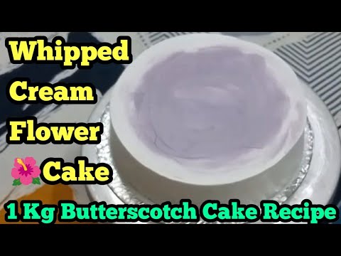 How to Decorate Cake with Whipped Cream I Floral Cake Design I Cake Decorating I Spandan's CakeWorld
