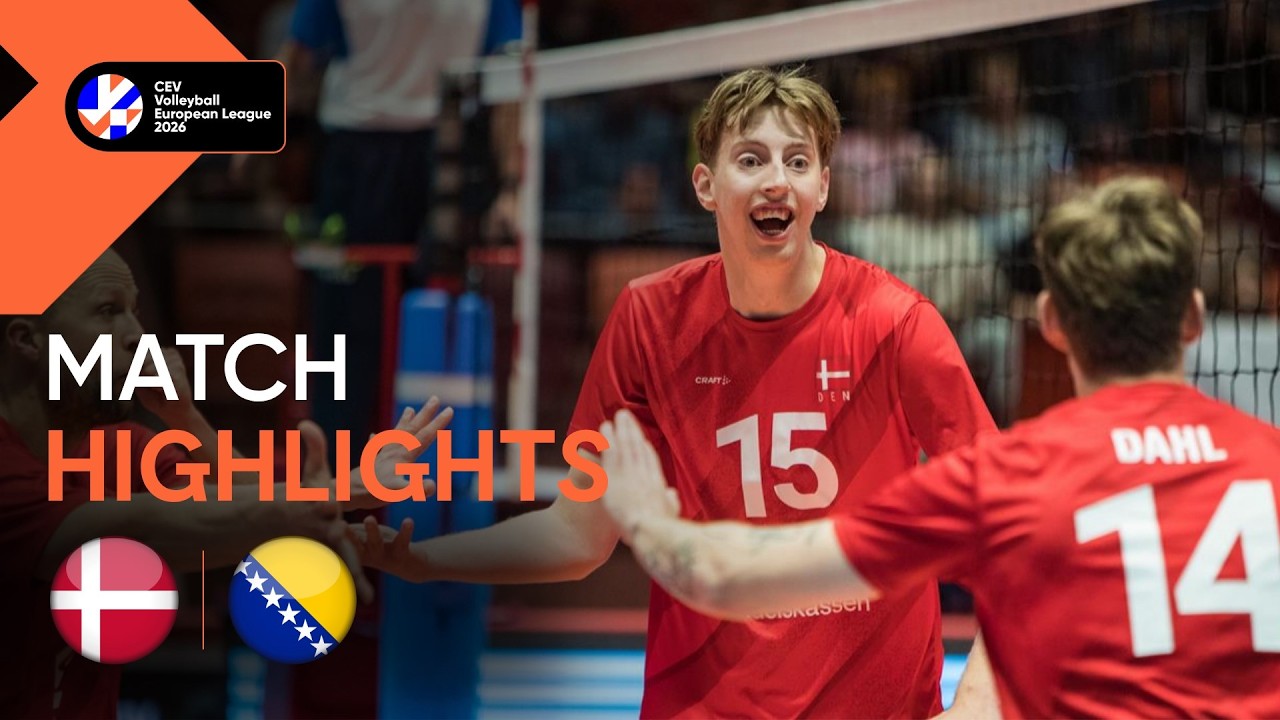 Highlights | Denmark vs. Bosnia Herzegovina | CEV Volleyball European League 2026 | Men