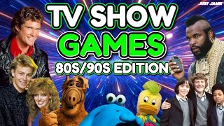 The Weird World of Games Based On Classic TV Shows #retrogaming #badgame #tvgames 